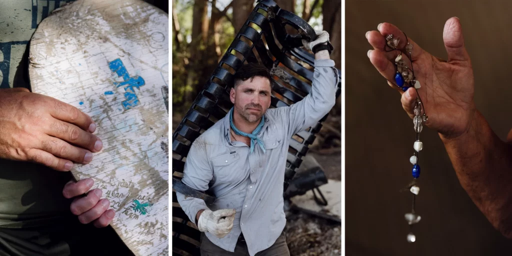 kindness volunteers reunite texas flood victims with lost items. 